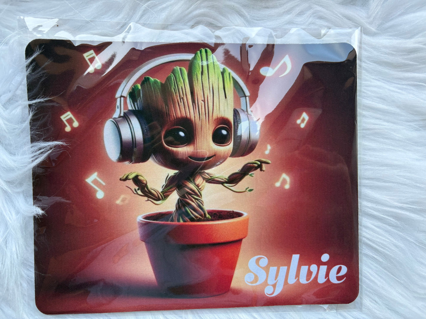 Tapis de Souris Groot Personnalisé – Fait Main avec Prénom | Un Cadeau Unique et Original