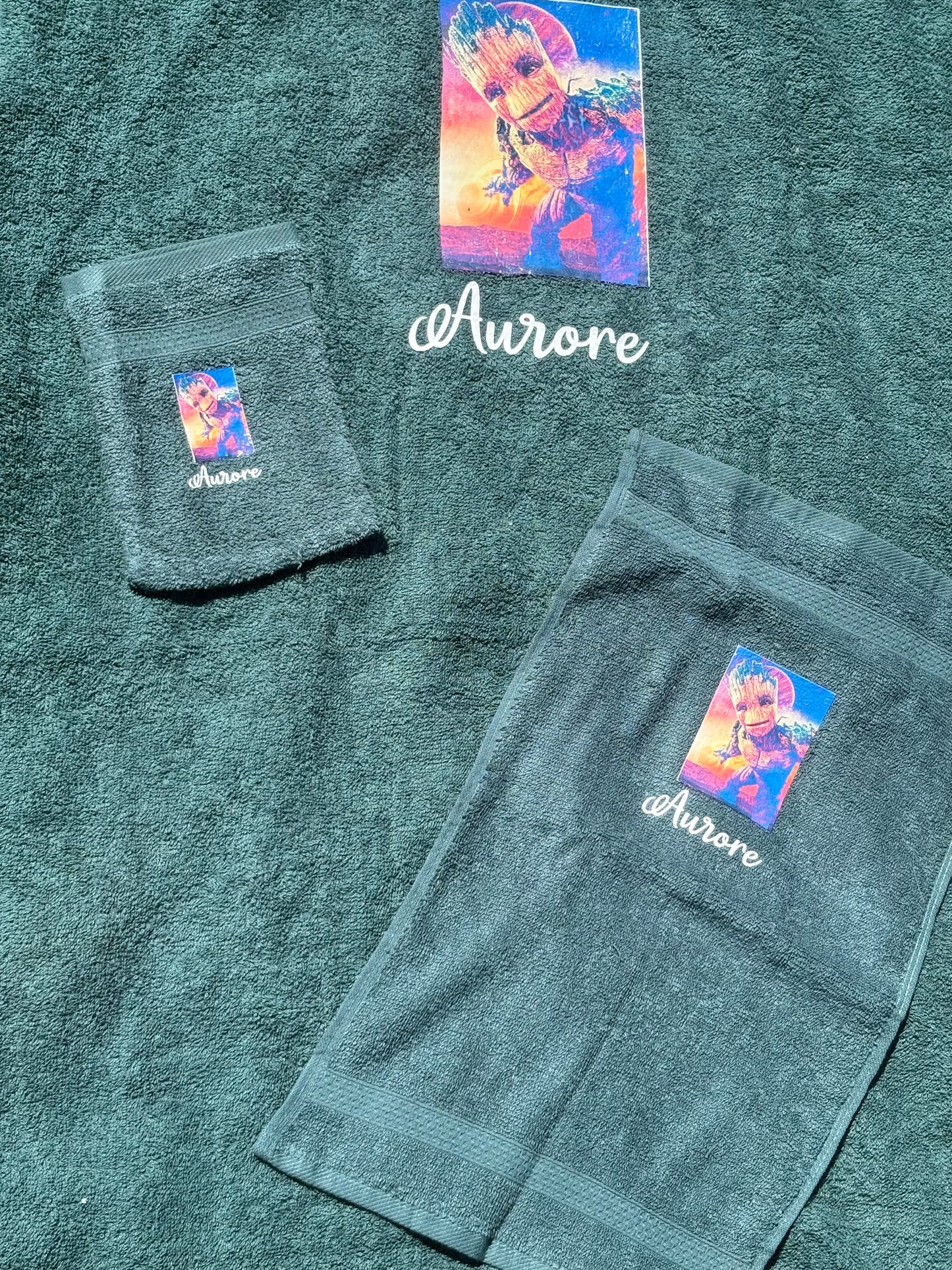 Coffret serviette groot dans la galaxie personnalisée fait main