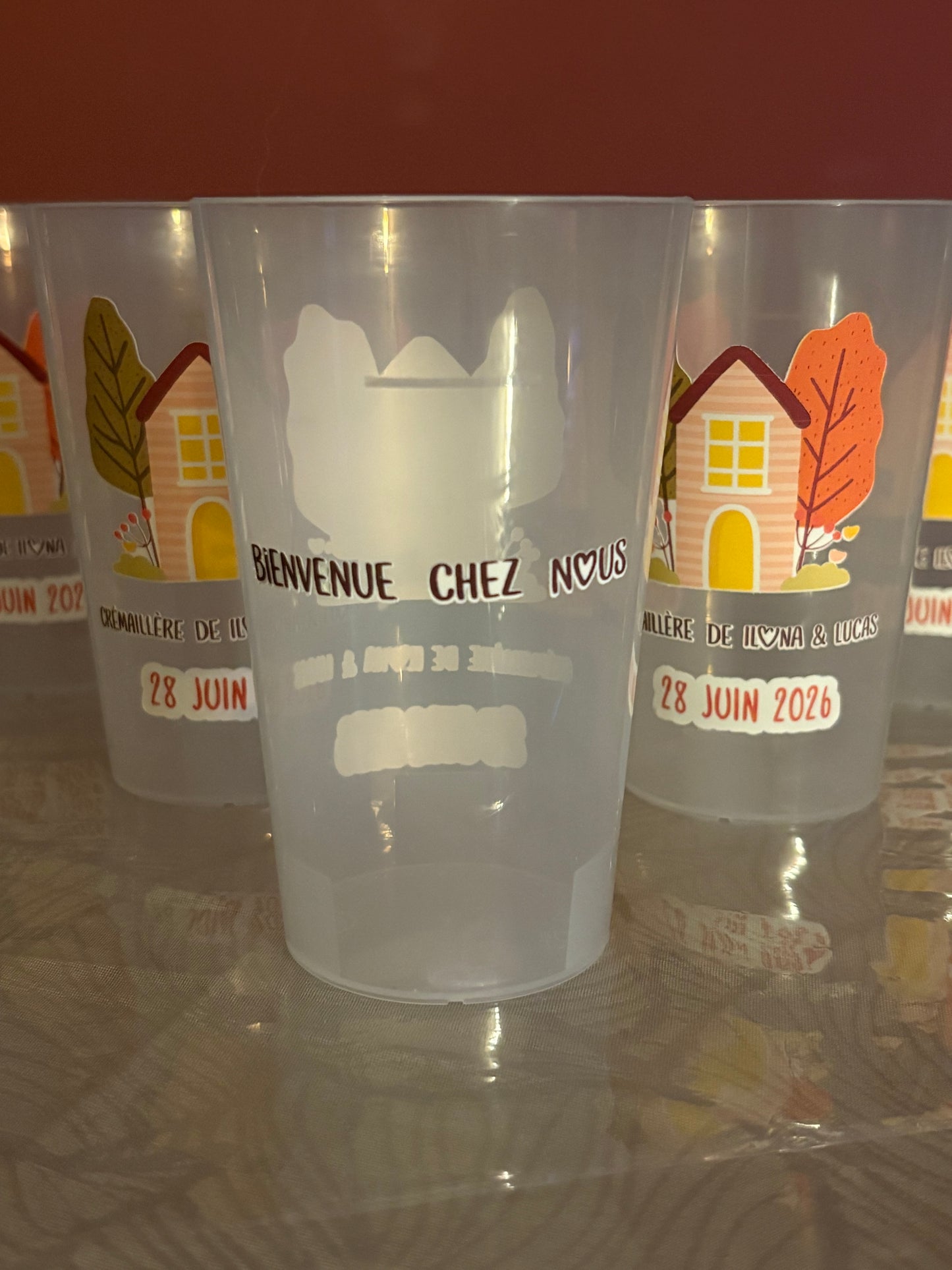 Gobelets crémaillère personnalisée