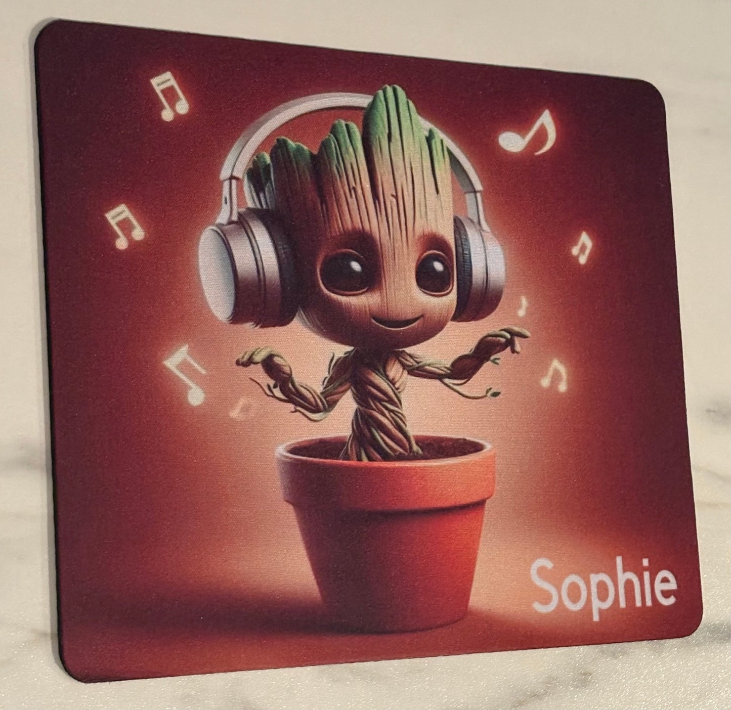 Tapis de Souris Groot Personnalisé – Fait Main avec Prénom | Un Cadeau Unique et Original