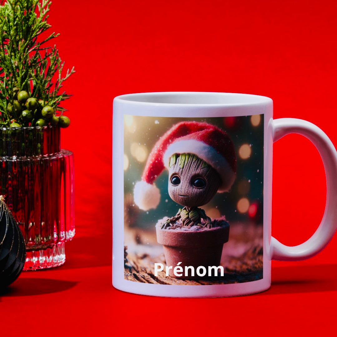 Mug Groot de Noël personnalisé – Cadeau unique et fait main