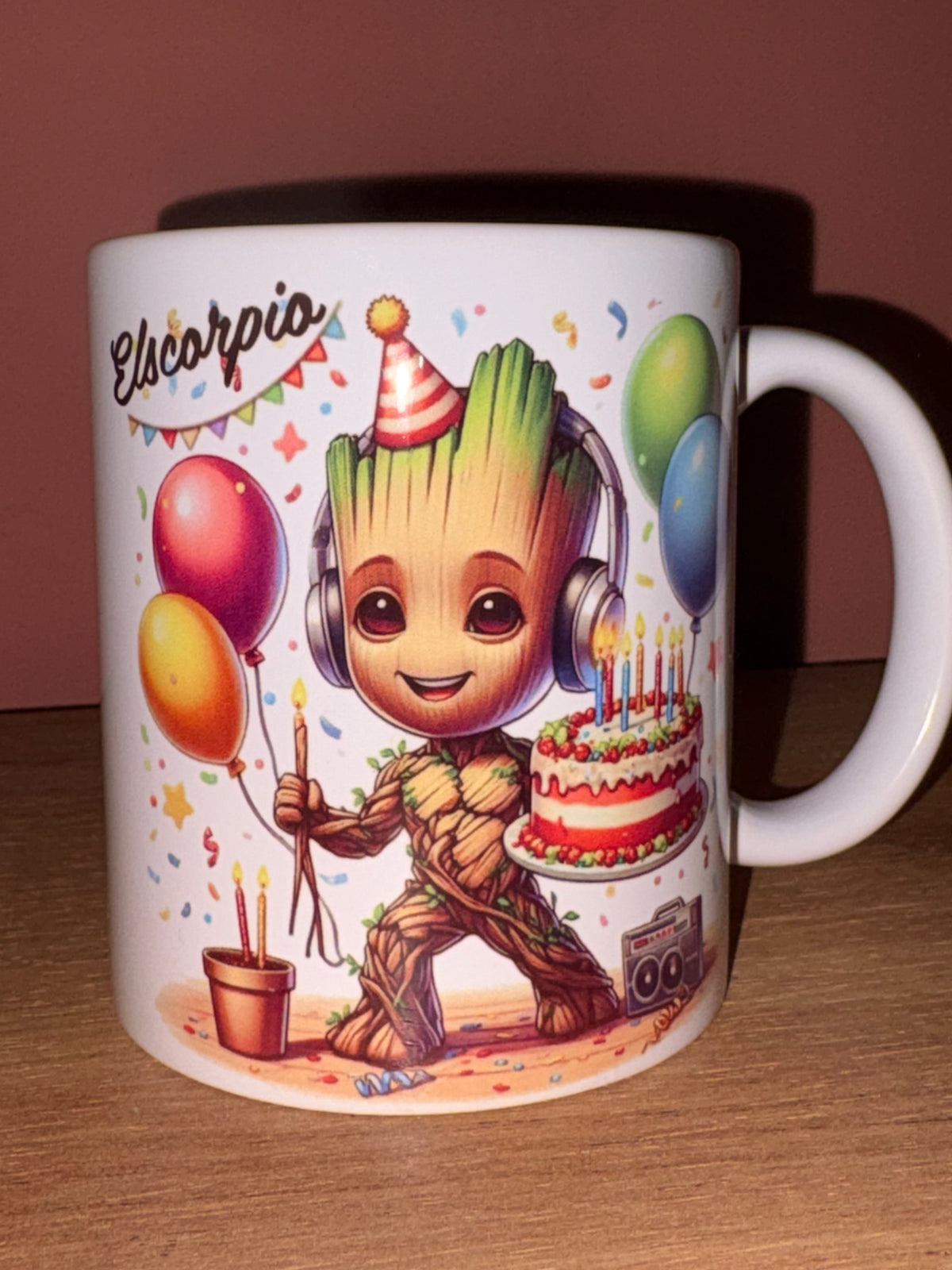 Mug Groot Anniversaire Personnalisé avec Prénom
