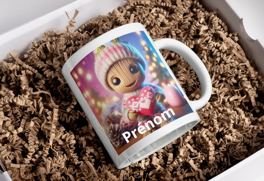 Mug Groot de Noël personnalisé – Cadeau unique et fait main