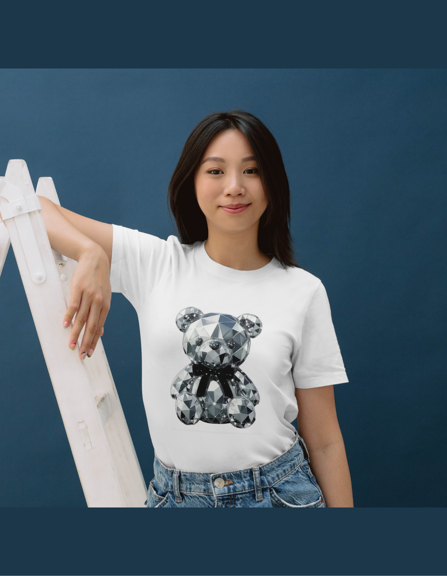 Tee shirt ours scintillant