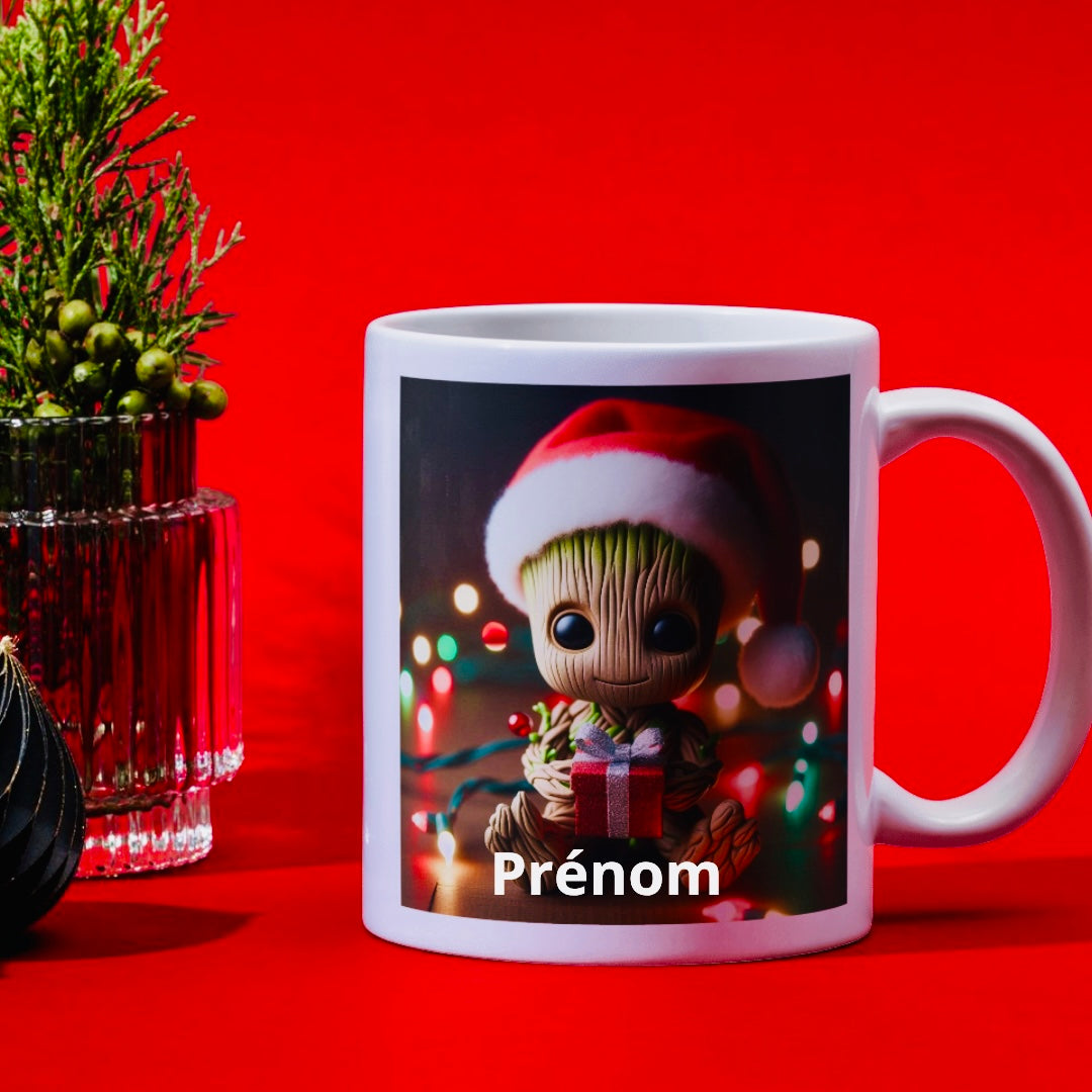 Mug Groot de Noël personnalisé – Cadeau unique et fait main