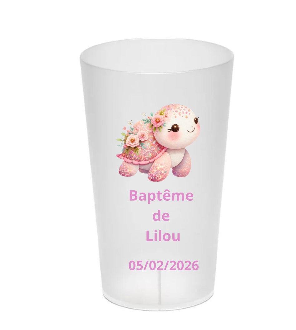 Gobelet personnalisé Tortue fait main – 30 cl