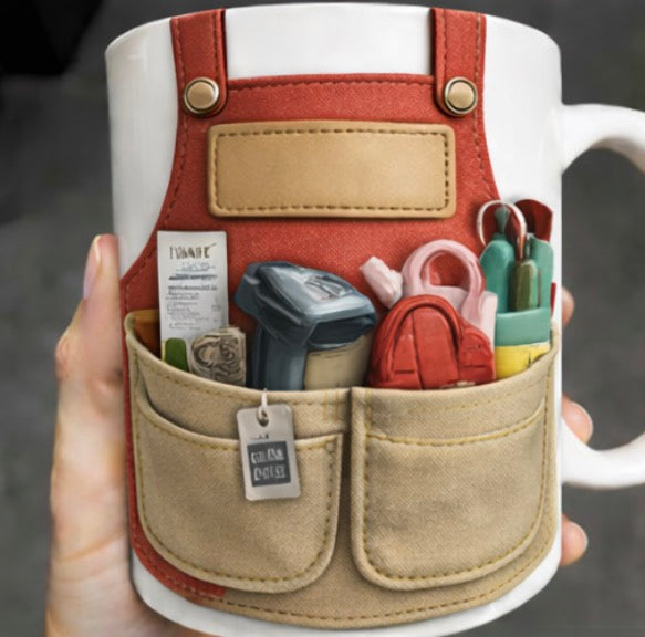 Mug Caissière 3D Personnalisé avec Prénom