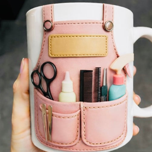 Mug Coiffeuse 3D Personnalisé avec Prénom