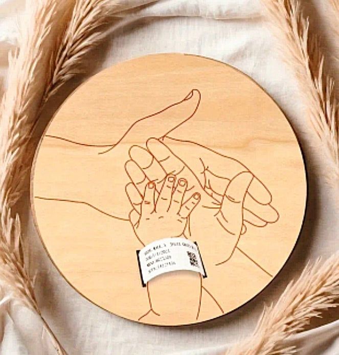 Porte bracelet naissance bébé