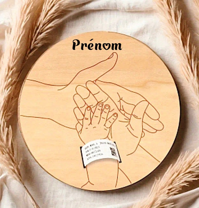 Porte bracelet naissance bébé