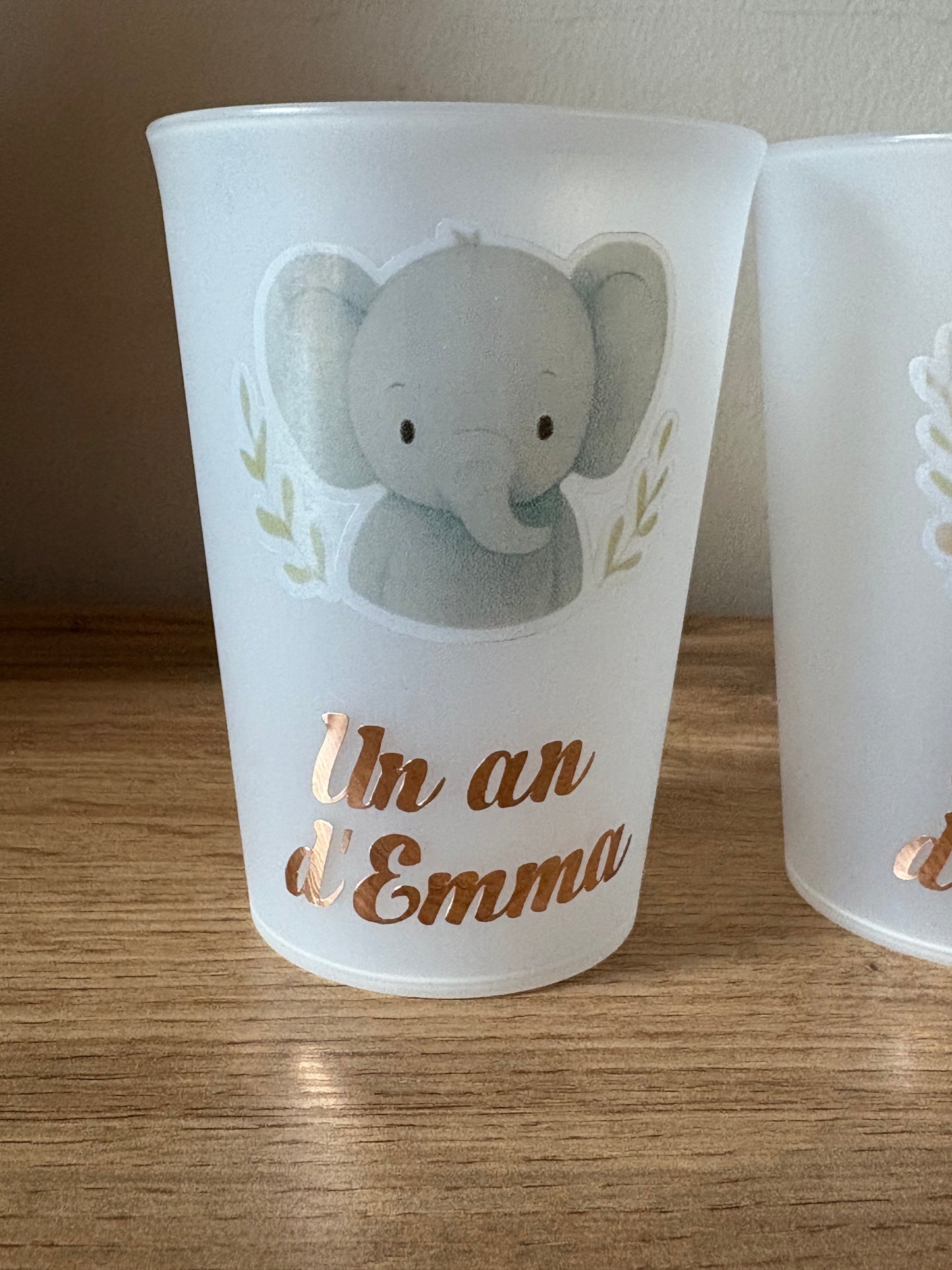 Gobelets anniversaire -personnalisé thème animaux 300 ml