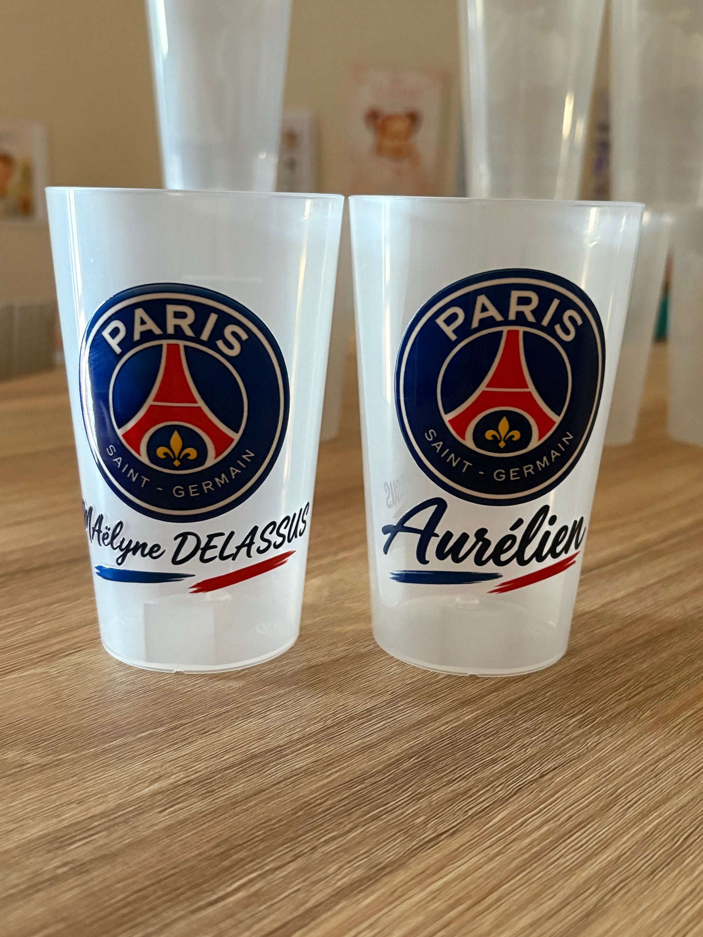 Gobelet PSG Personnalisé Prénom & Âge | Anniversaire