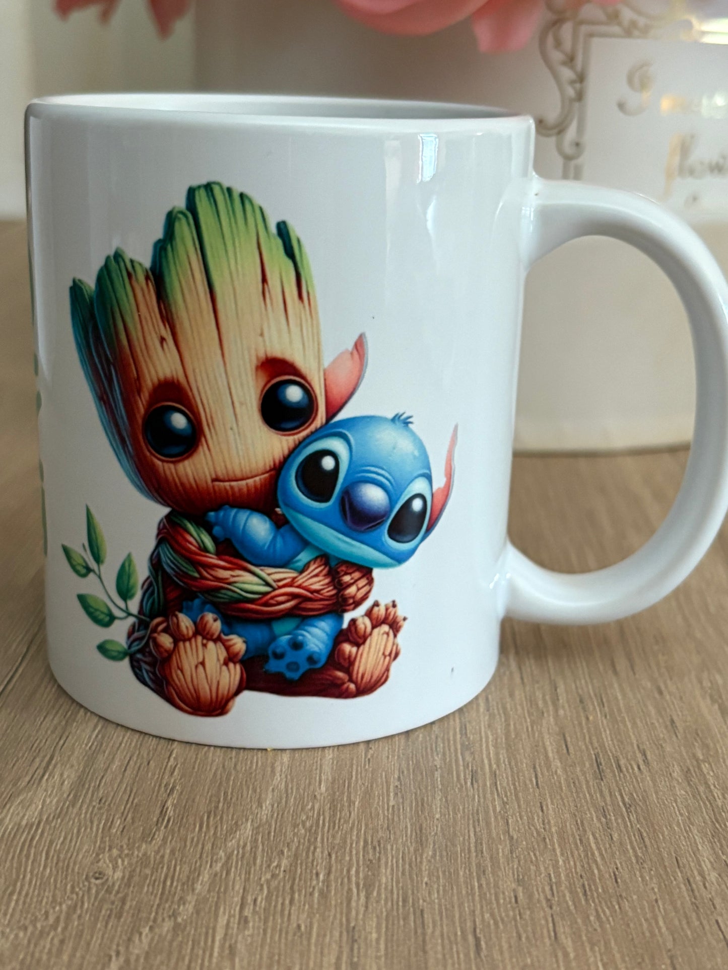 Mug Groot et stitch Fait Main – 100% Unique
