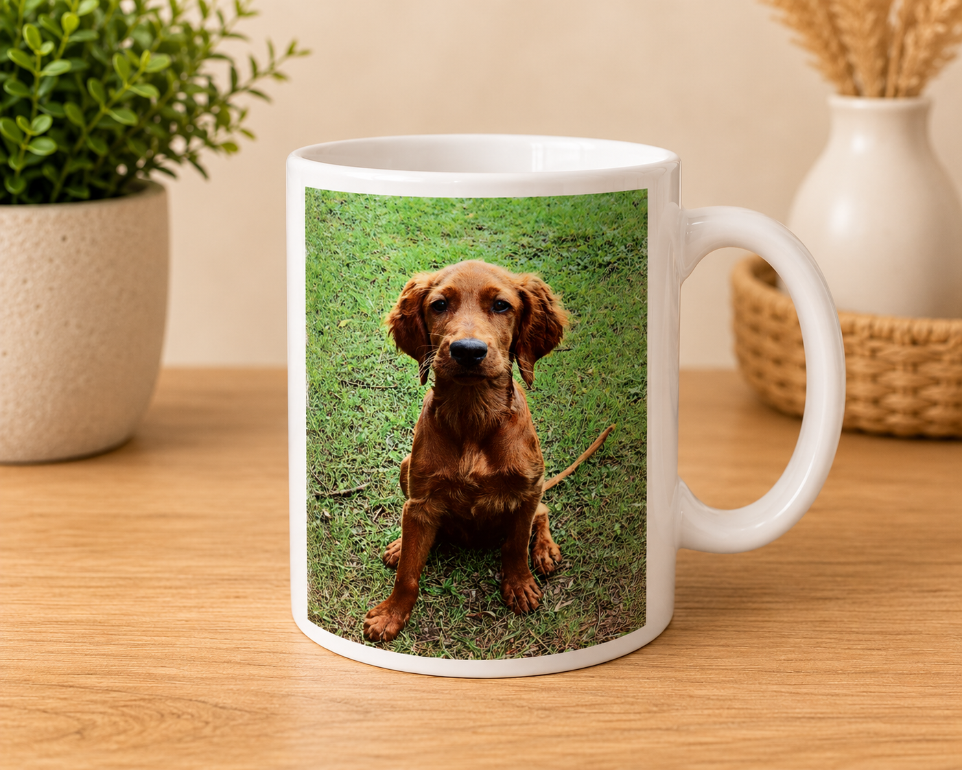 Mug photo prénom animal – Empreinte de chat