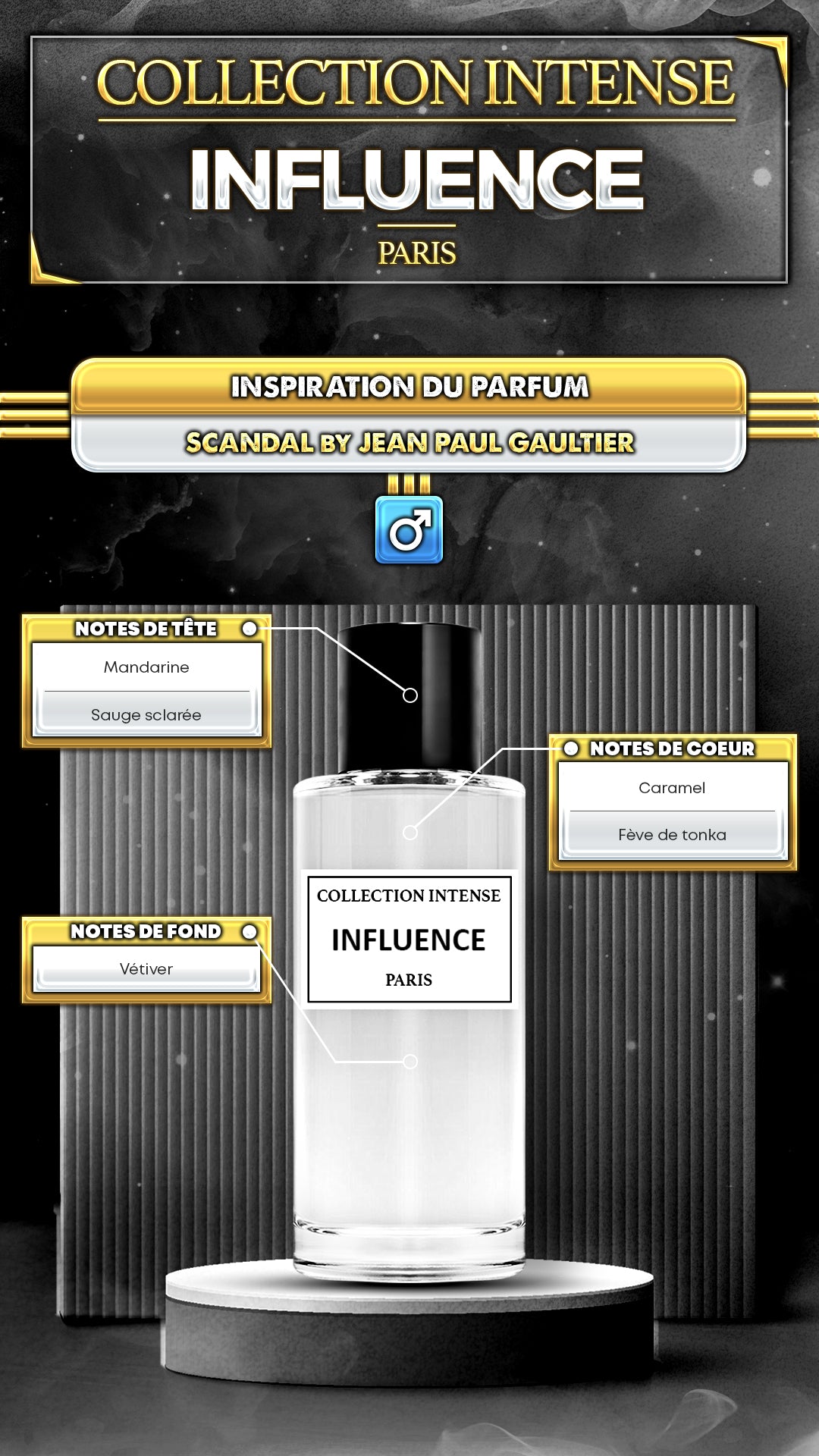 Parfum Influence homme 50 ml