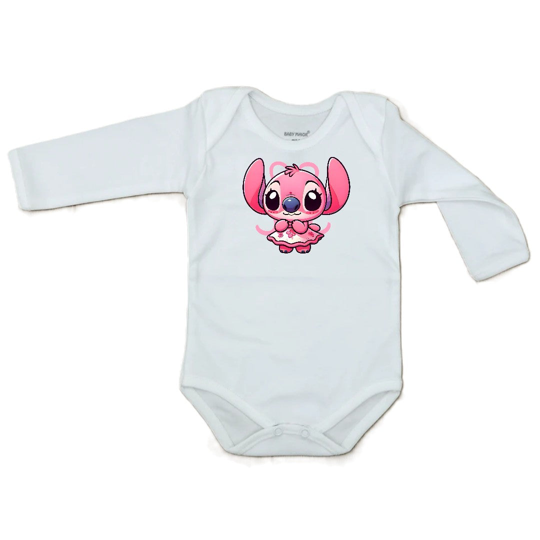 Body bébé personnalisé Alien rose