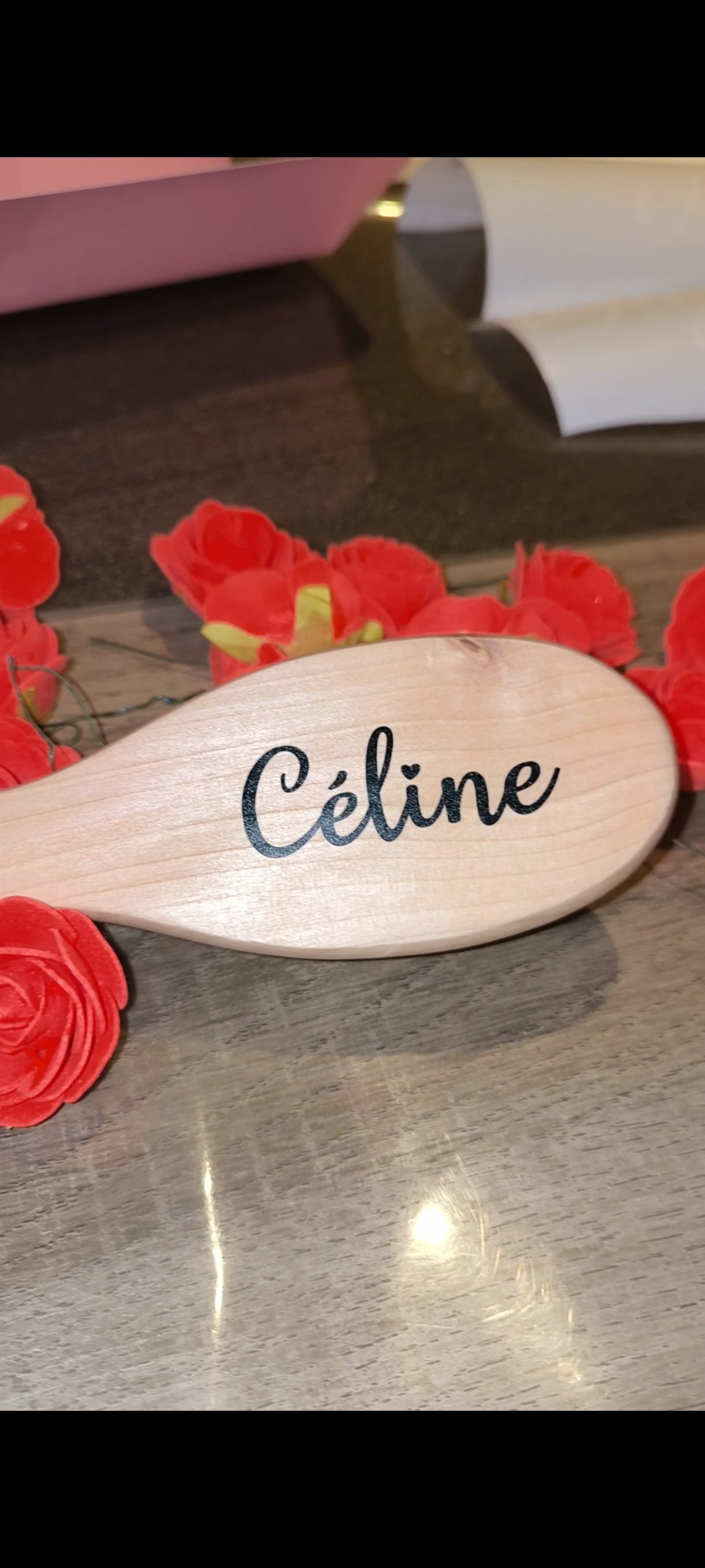 Brosse à cheveux personnalisé prénom