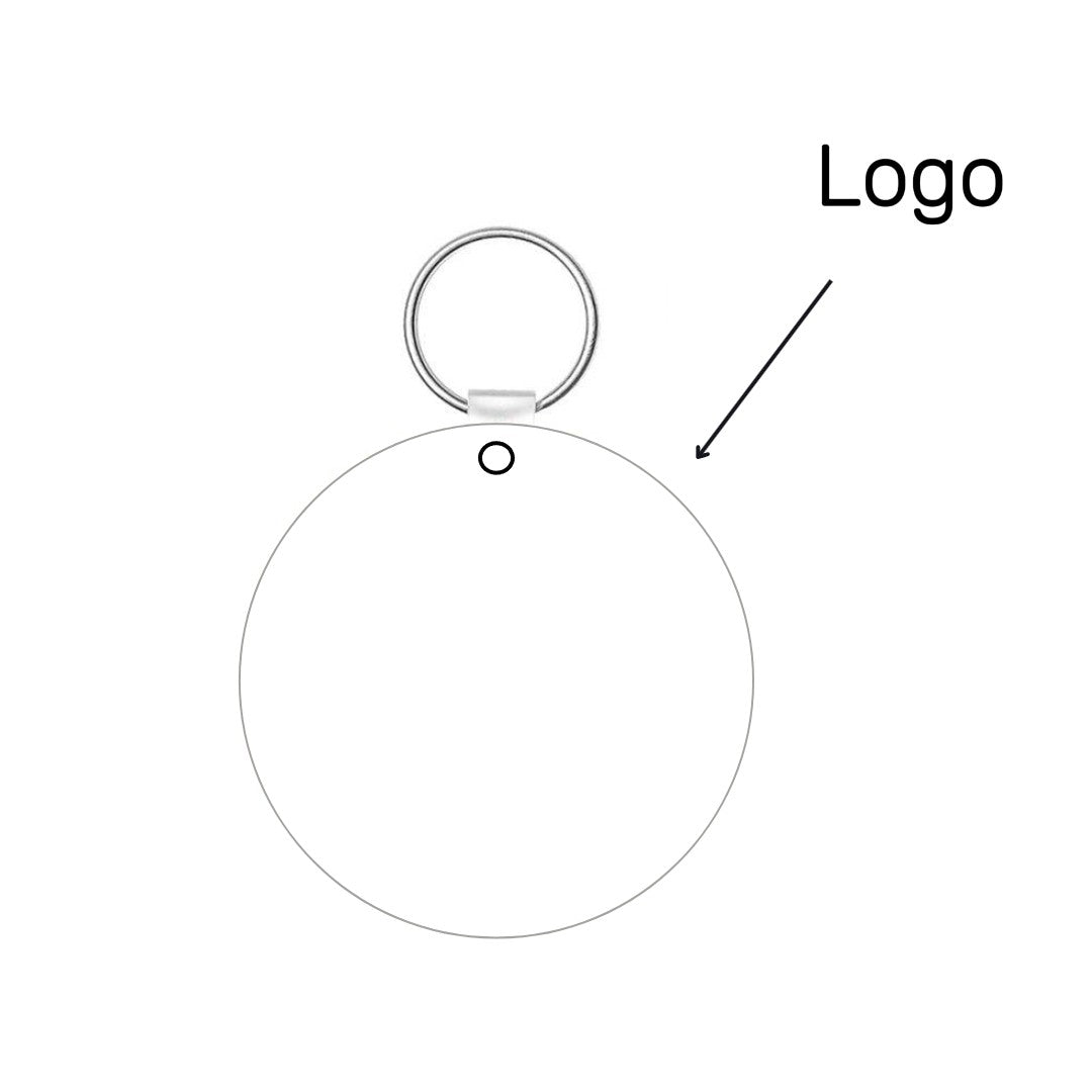 Porte-clés logo/ QR code d'entreprise