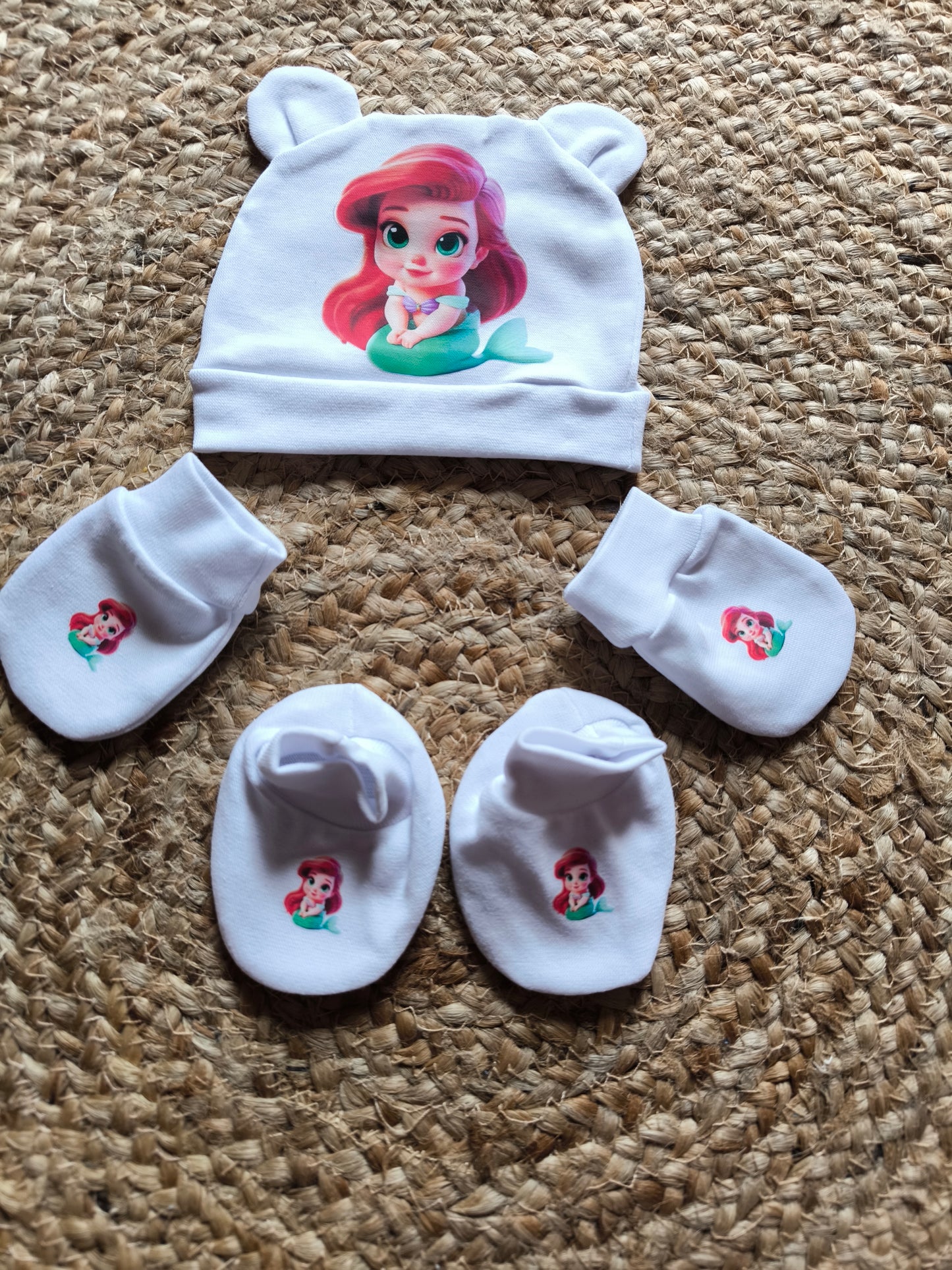 Ensemble personnalisé 3 pièces bébé fille