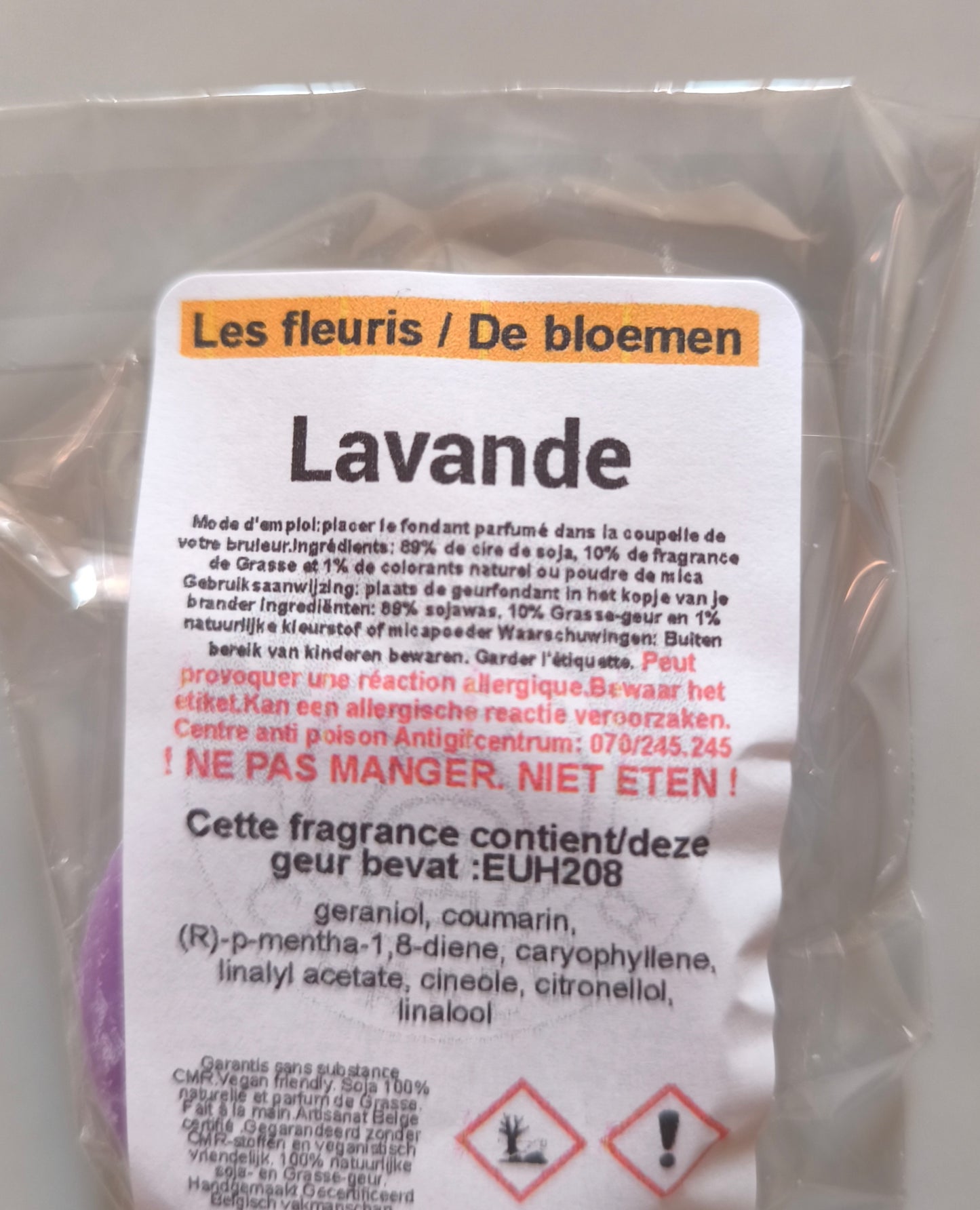 Tartelette de cire parfumée Lavande