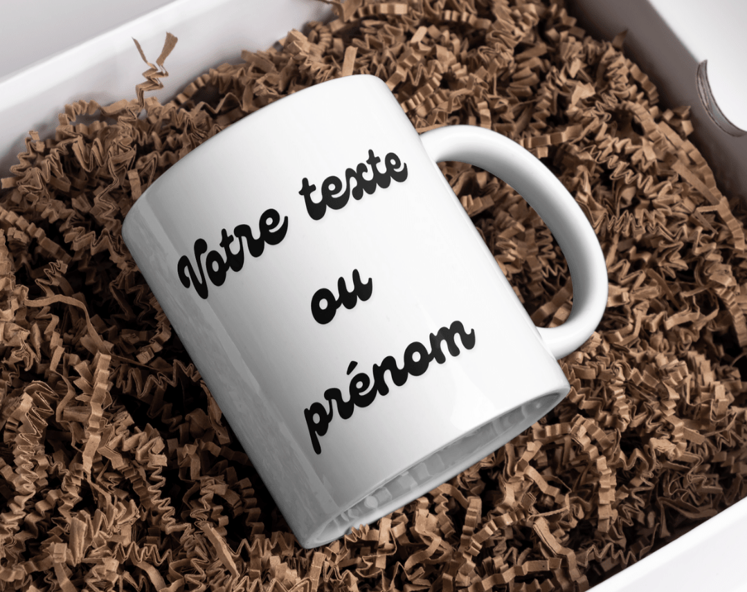 Mugs photo personnalisé Prénom/ texte - Dy Louange création