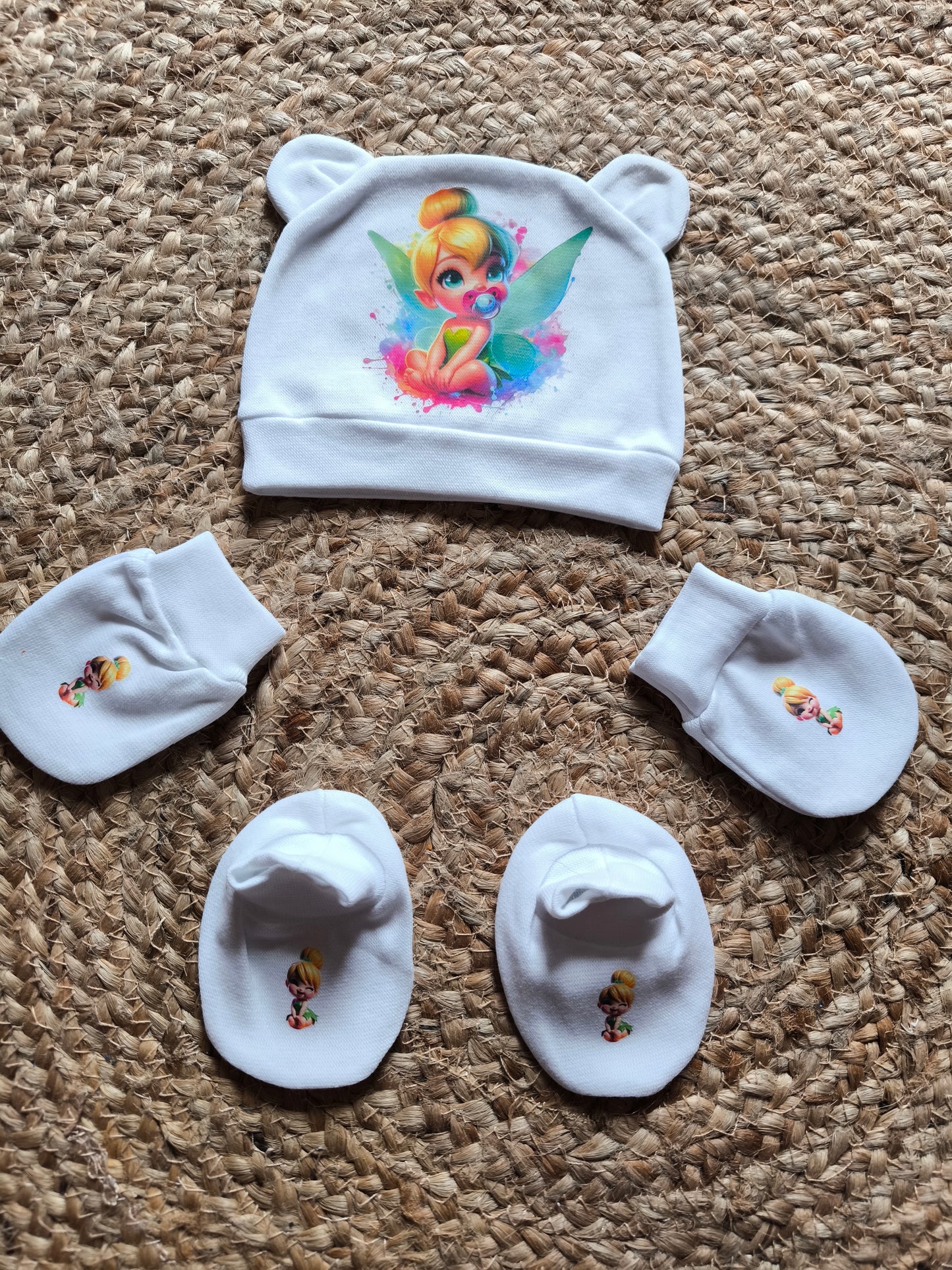 Ensemble personnalisé 3 pièces bébé fille