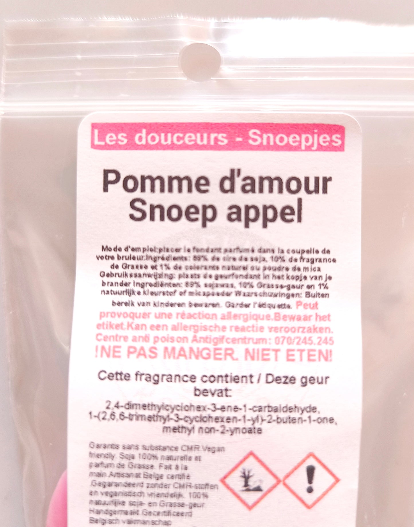 Tartelette de cire parfumée Pomme d'amour