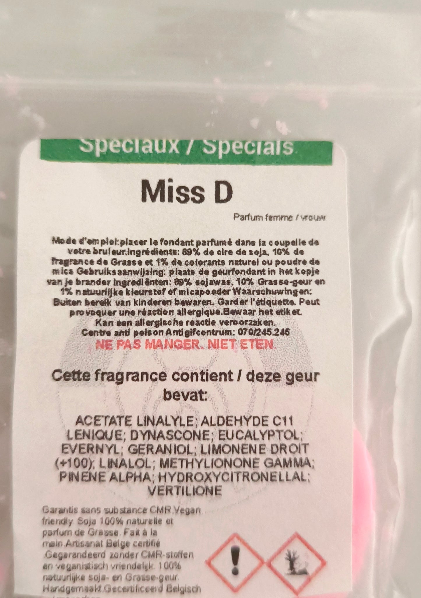 Tartelette de cire parfumée Miss D dupe Miss Di..