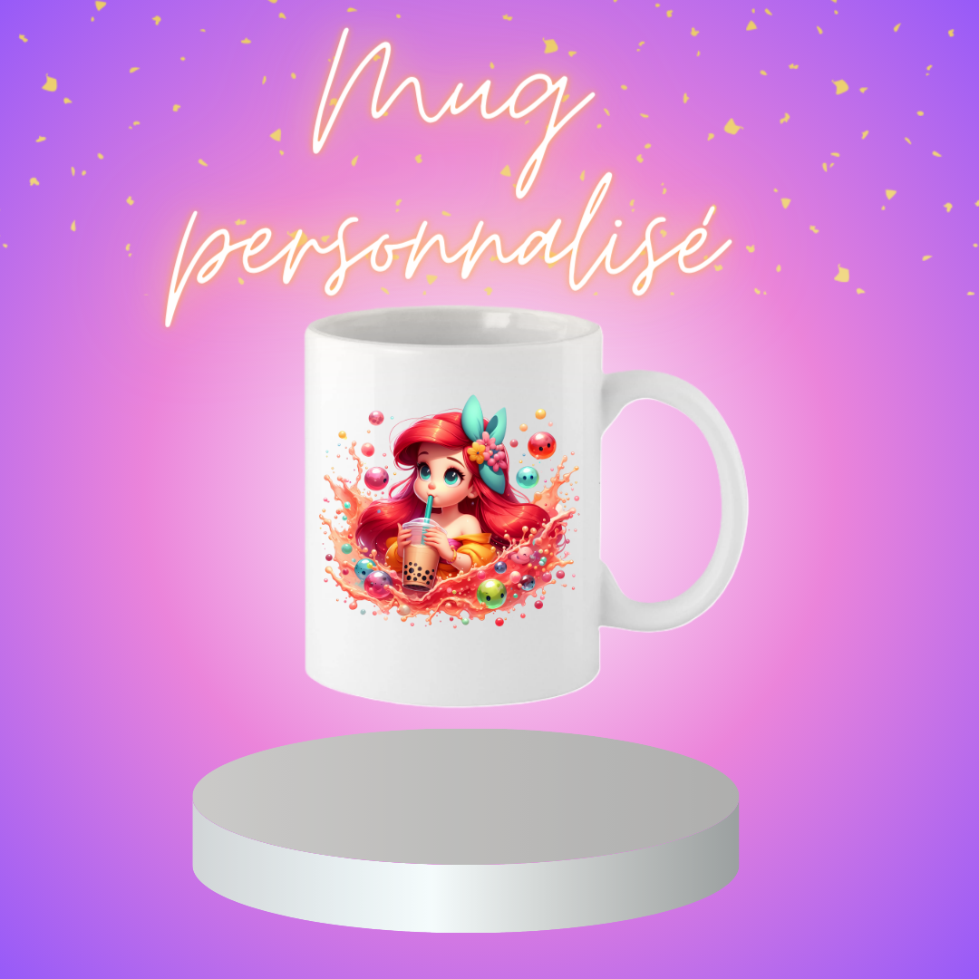 Mugs prénom baby sirène