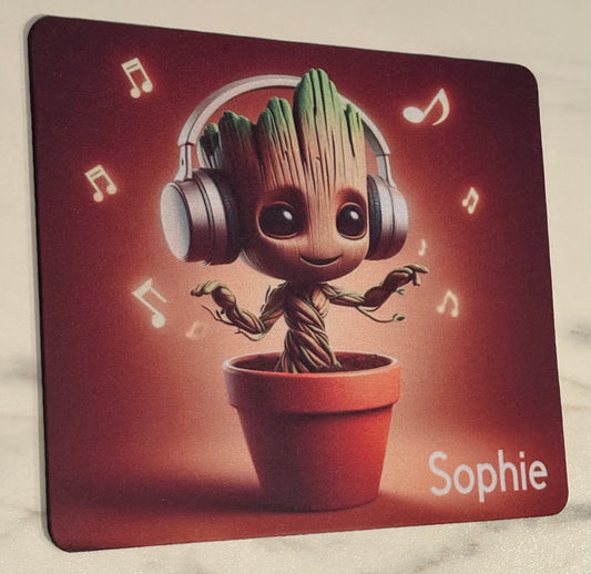 Tapis de Souris Groot Personnalisé – Fait Main avec Prénom | Un Cadeau Unique et Original