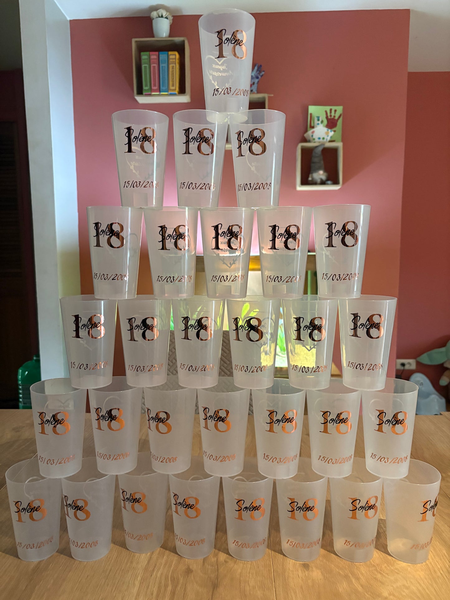 Gobelet Anniversaire Personnalisé – Fait Main