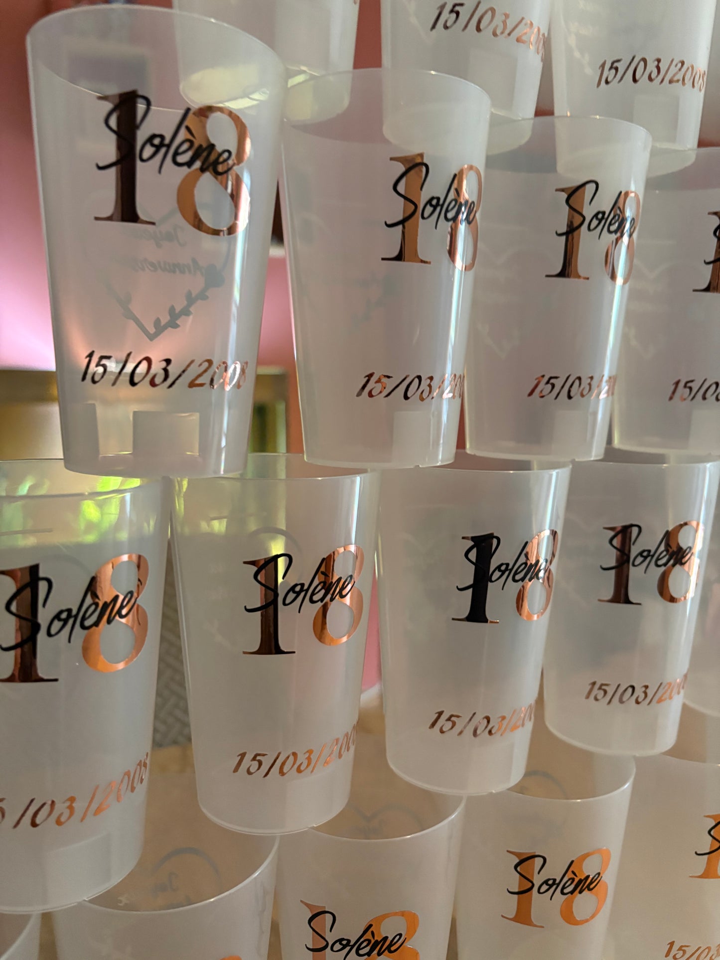 Gobelet Anniversaire Personnalisé – Fait Main
