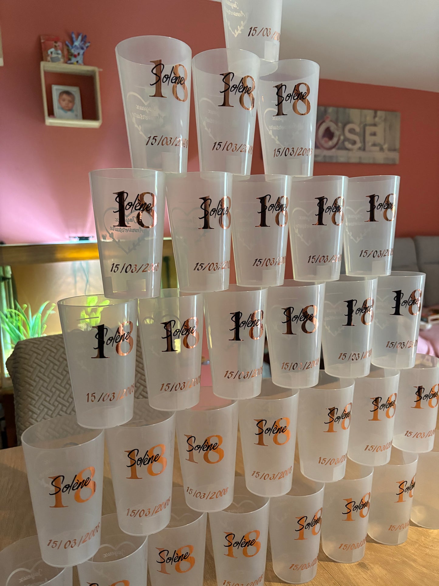 Gobelet Anniversaire Personnalisé – Fait Main