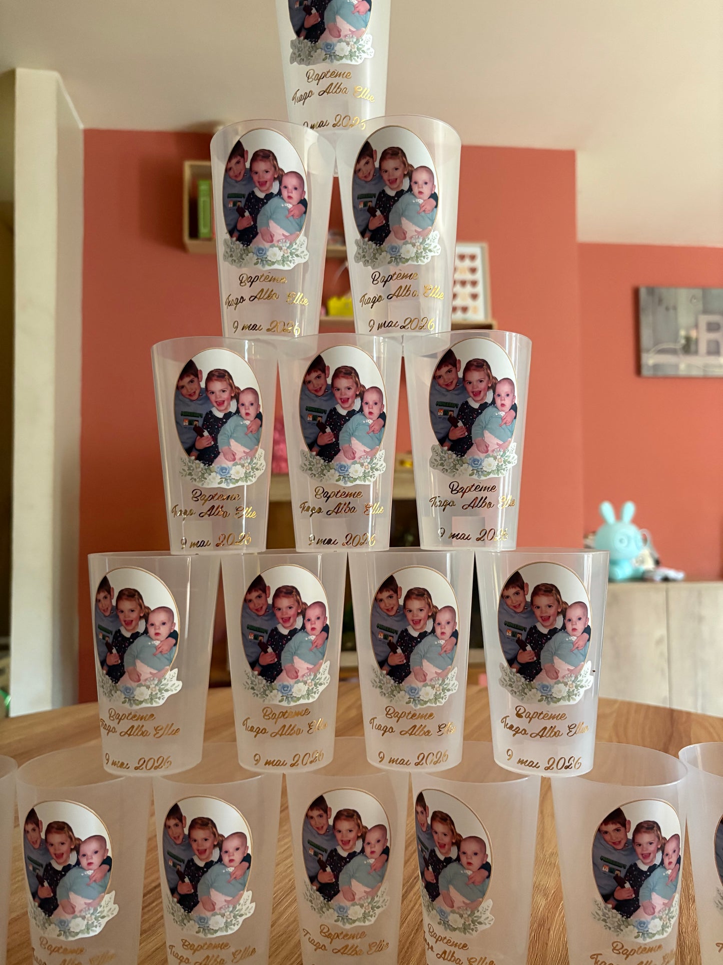 Gobelet personnalisé bébé – Photo, prénom & date