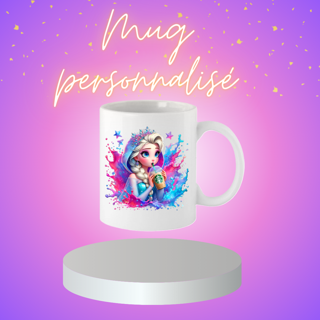 Mugs prénom la reine