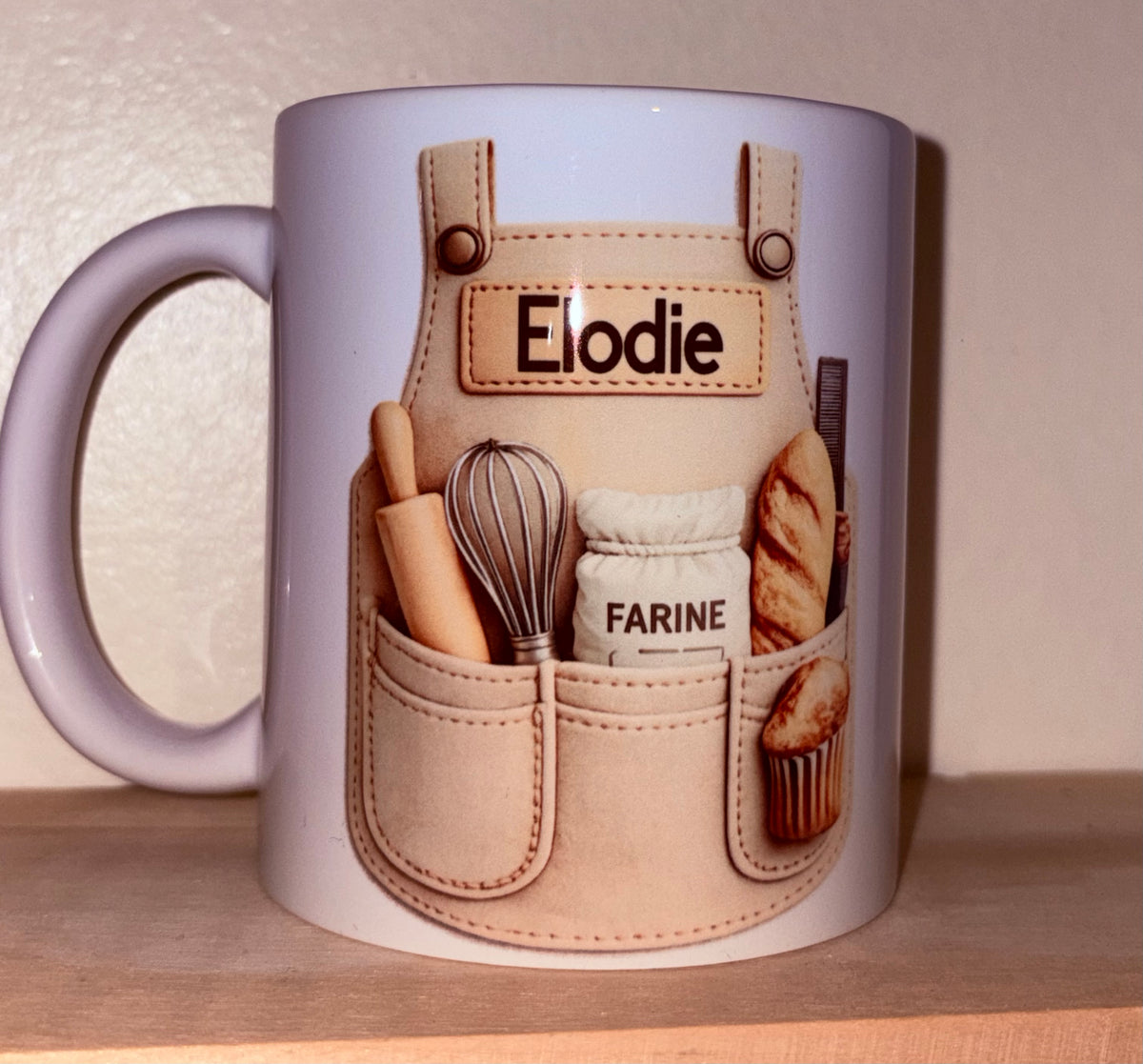 Mug Pâtissier 3D Personnalisé avec Prénom
