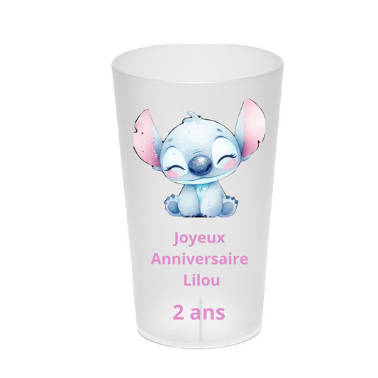 Gobelet personnalisé Stitch fait main – 30 cl