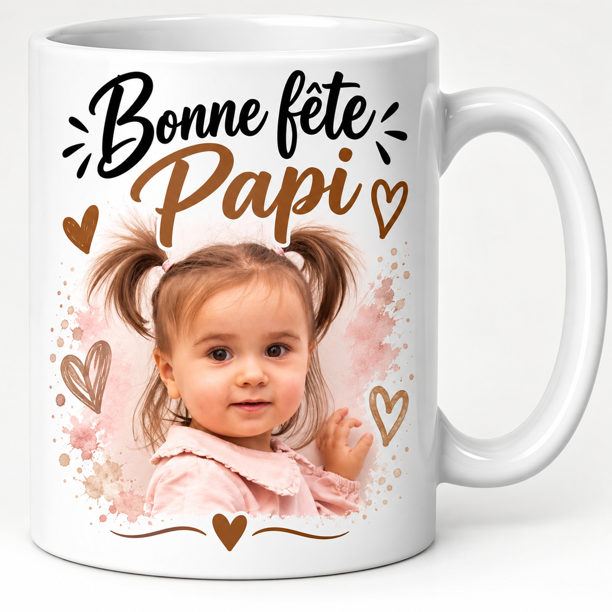 Mug personnalisé Bonne fête Papi avec photo – Cadeau unique pour grand-père