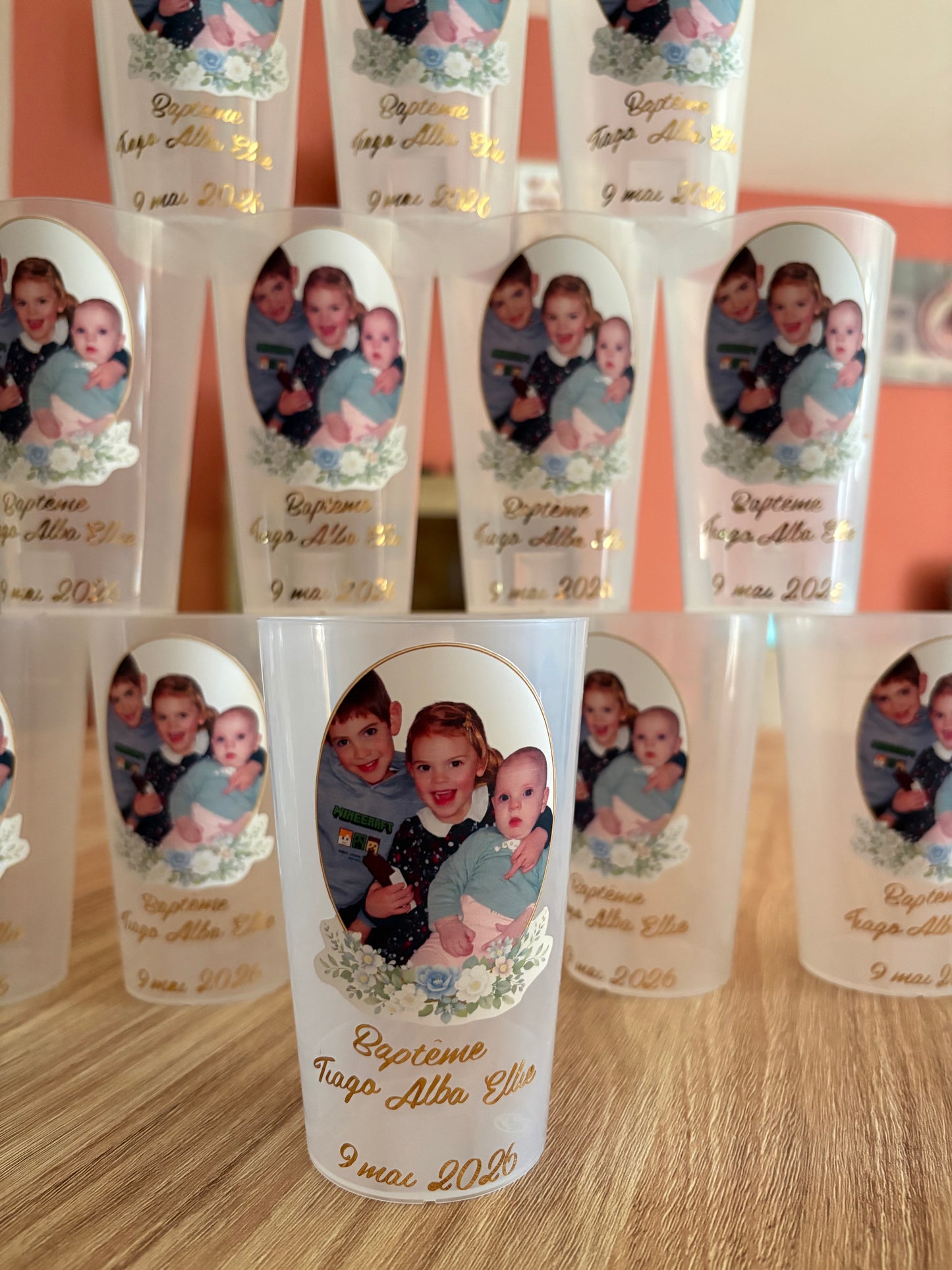 Gobelet personnalisé bébé – Photo, prénom & date