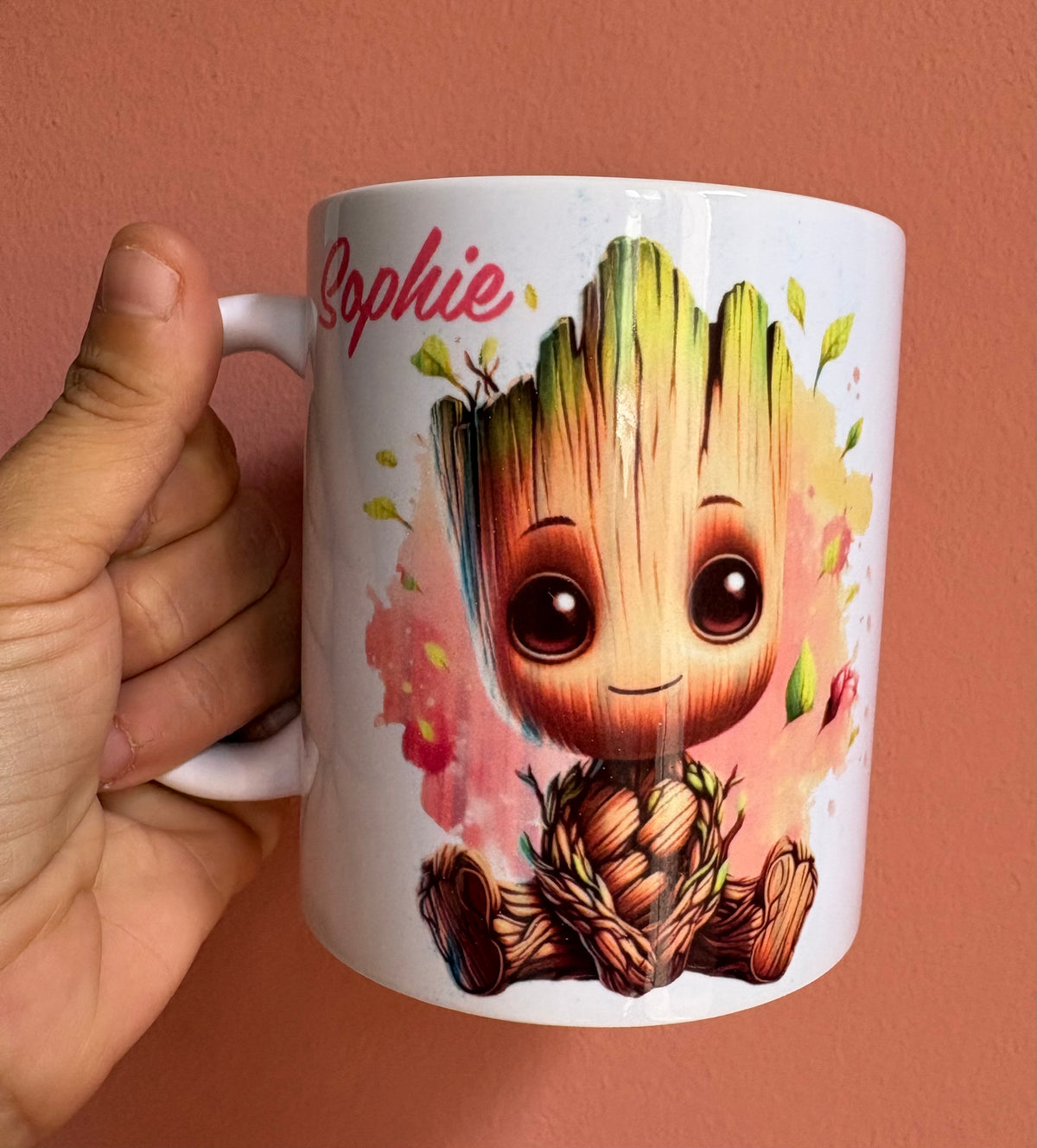 Mugs multicolore groot fait main personnalisée