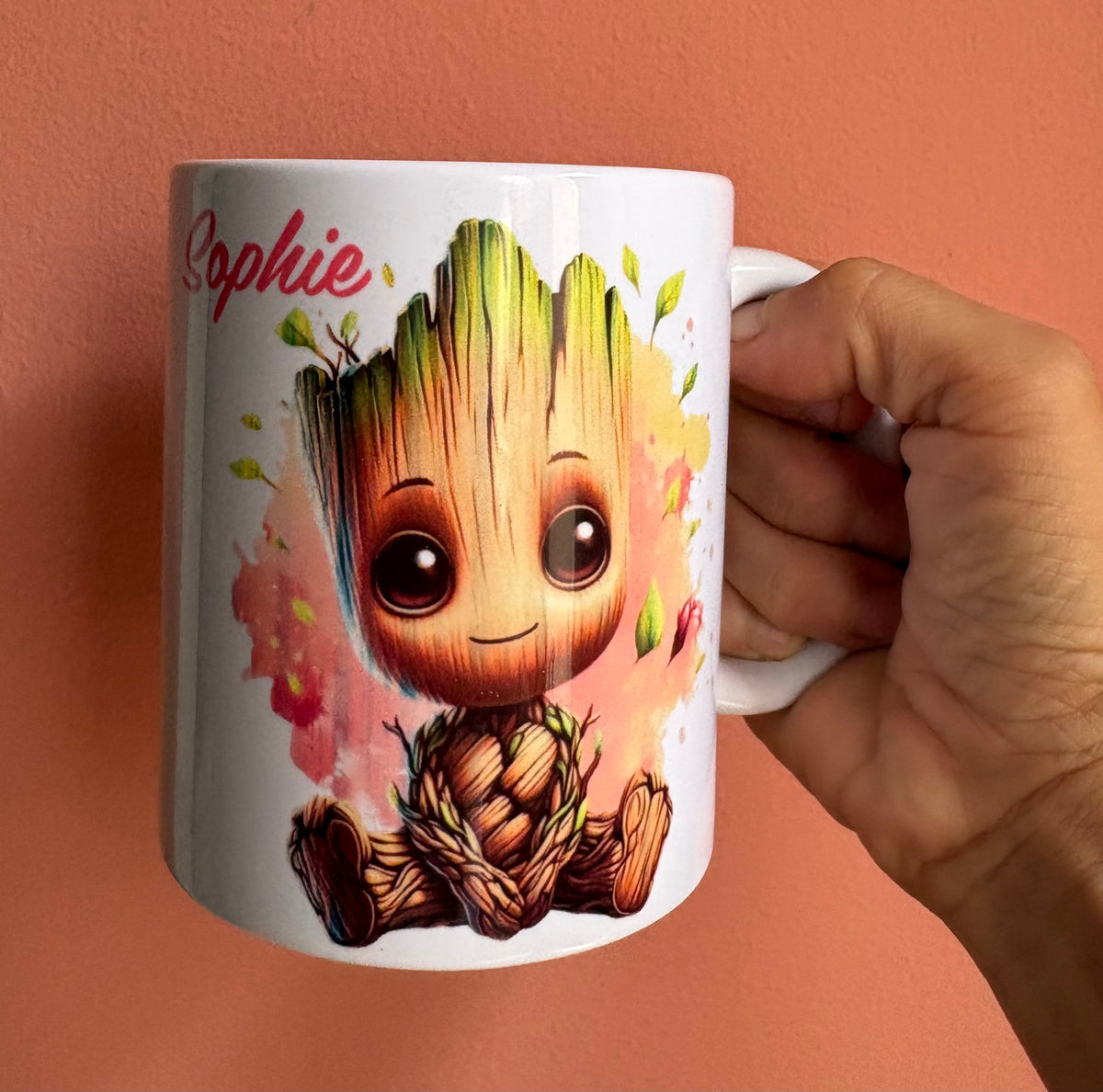 Mugs multicolore groot fait main personnalisée