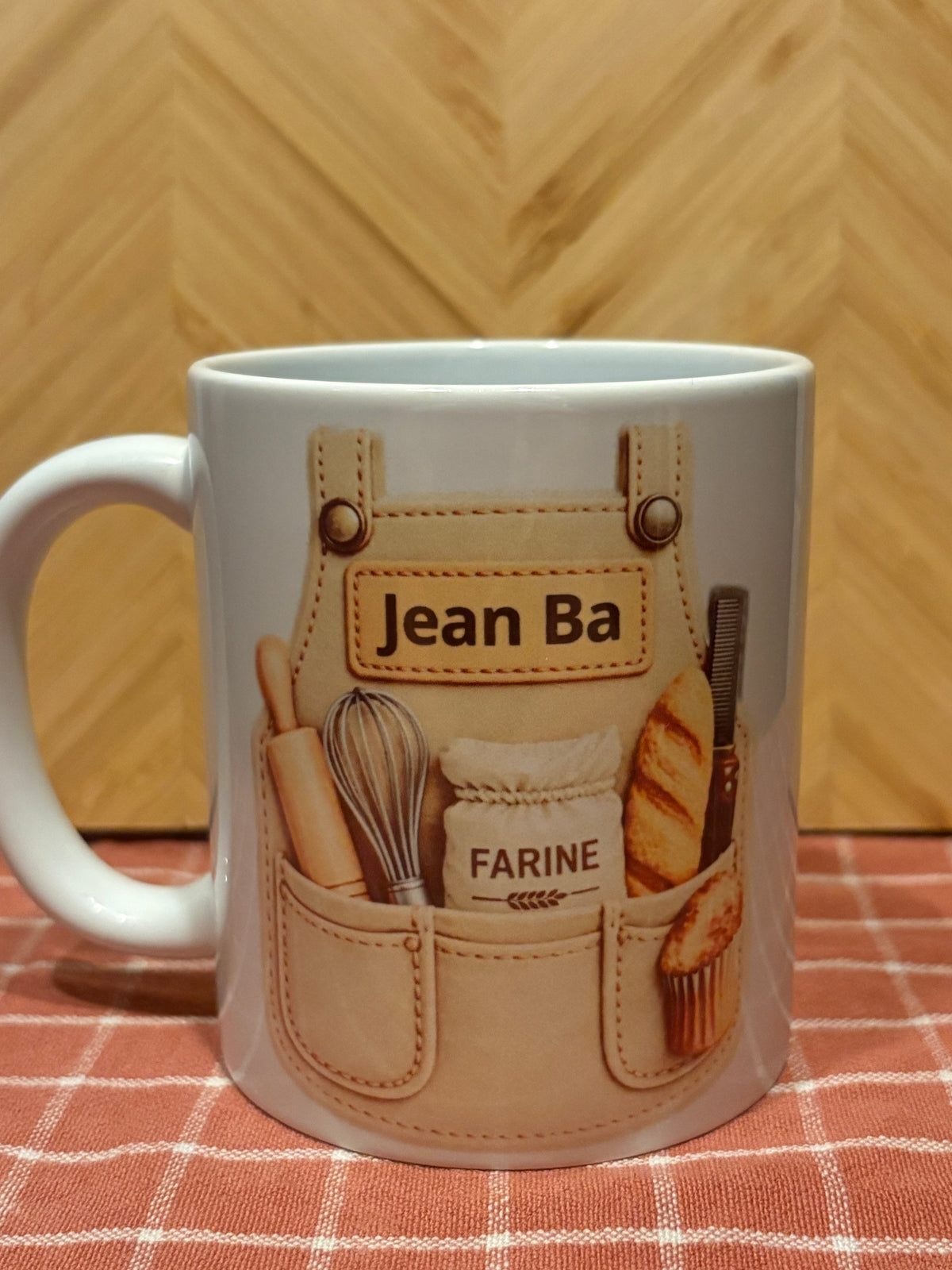 Mug Pâtissier 3D Personnalisé avec Prénom