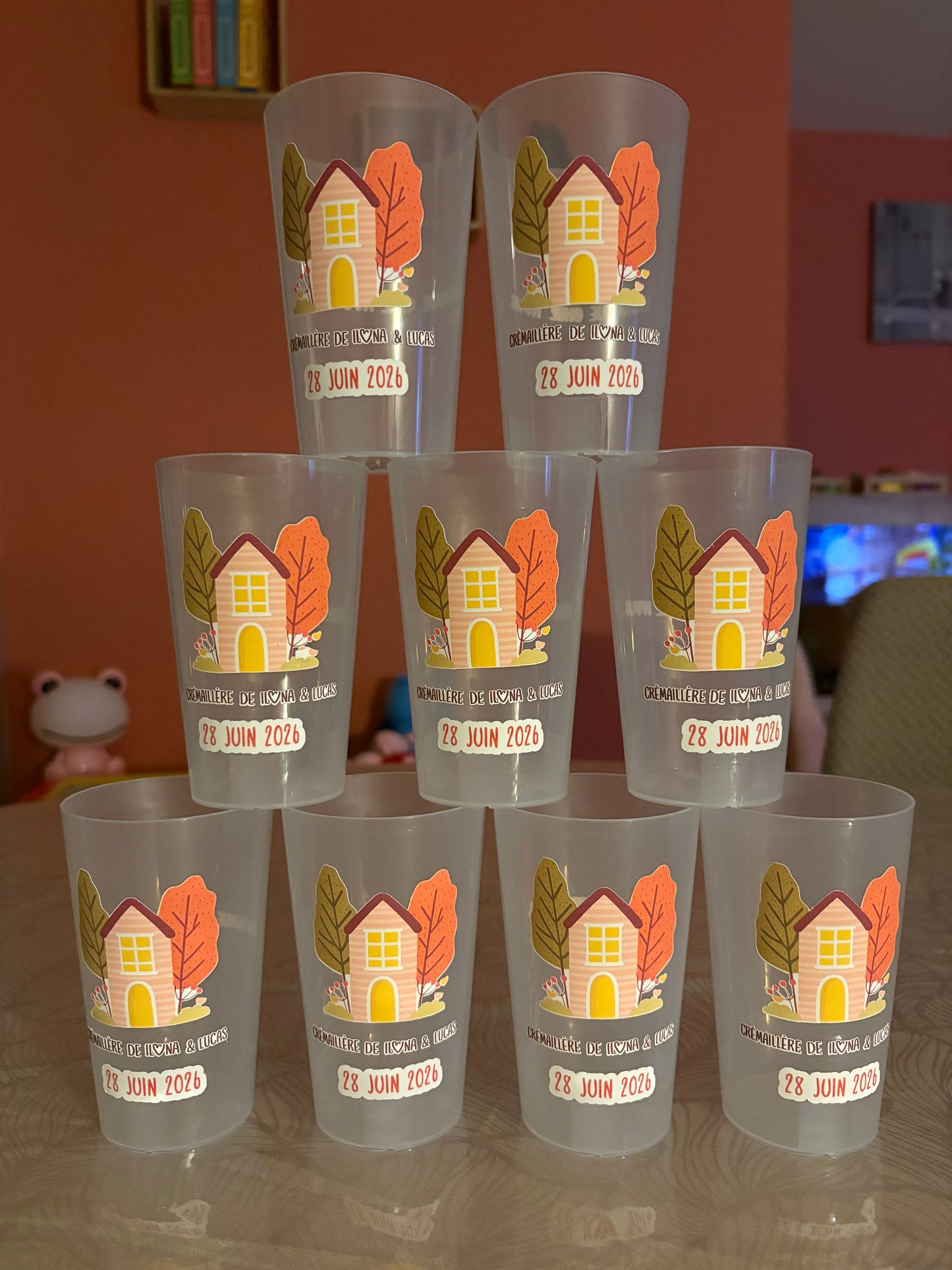 Gobelets crémaillère personnalisée