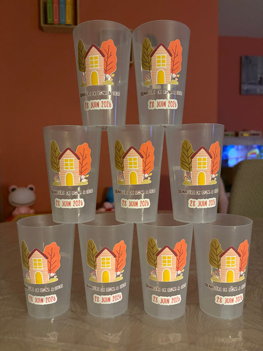Gobelets crémaillère personnalisée
