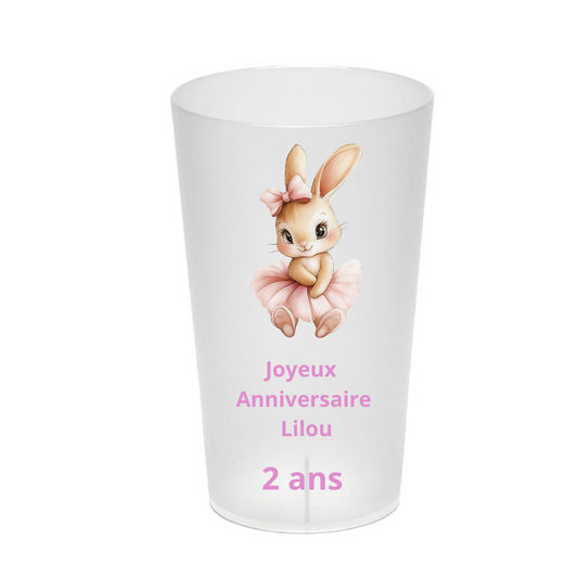 Gobelet personnalisé Lapin fait main – 30 cl