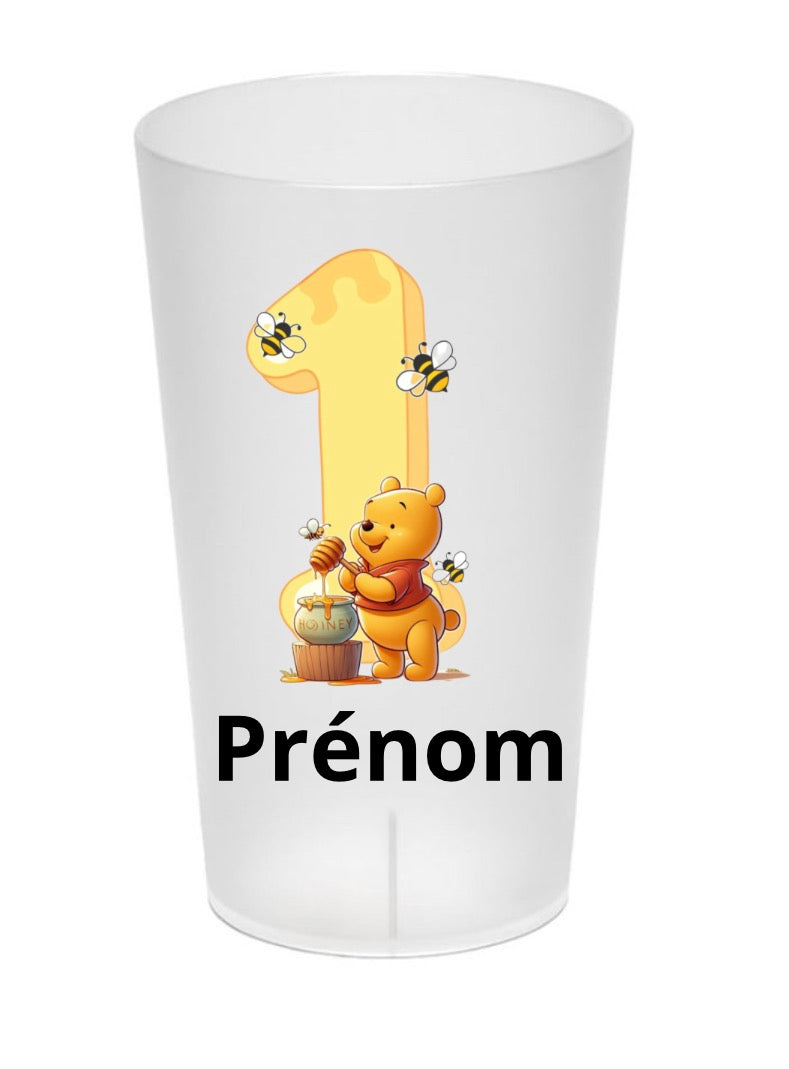 Gobelet personnalisé Anniversaire – Winnie et le chiffre
