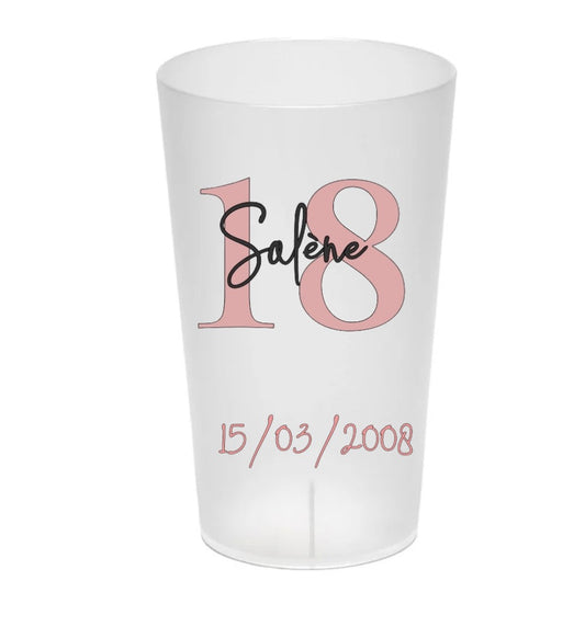 Gobelet Anniversaire Personnalisé – Fait Main