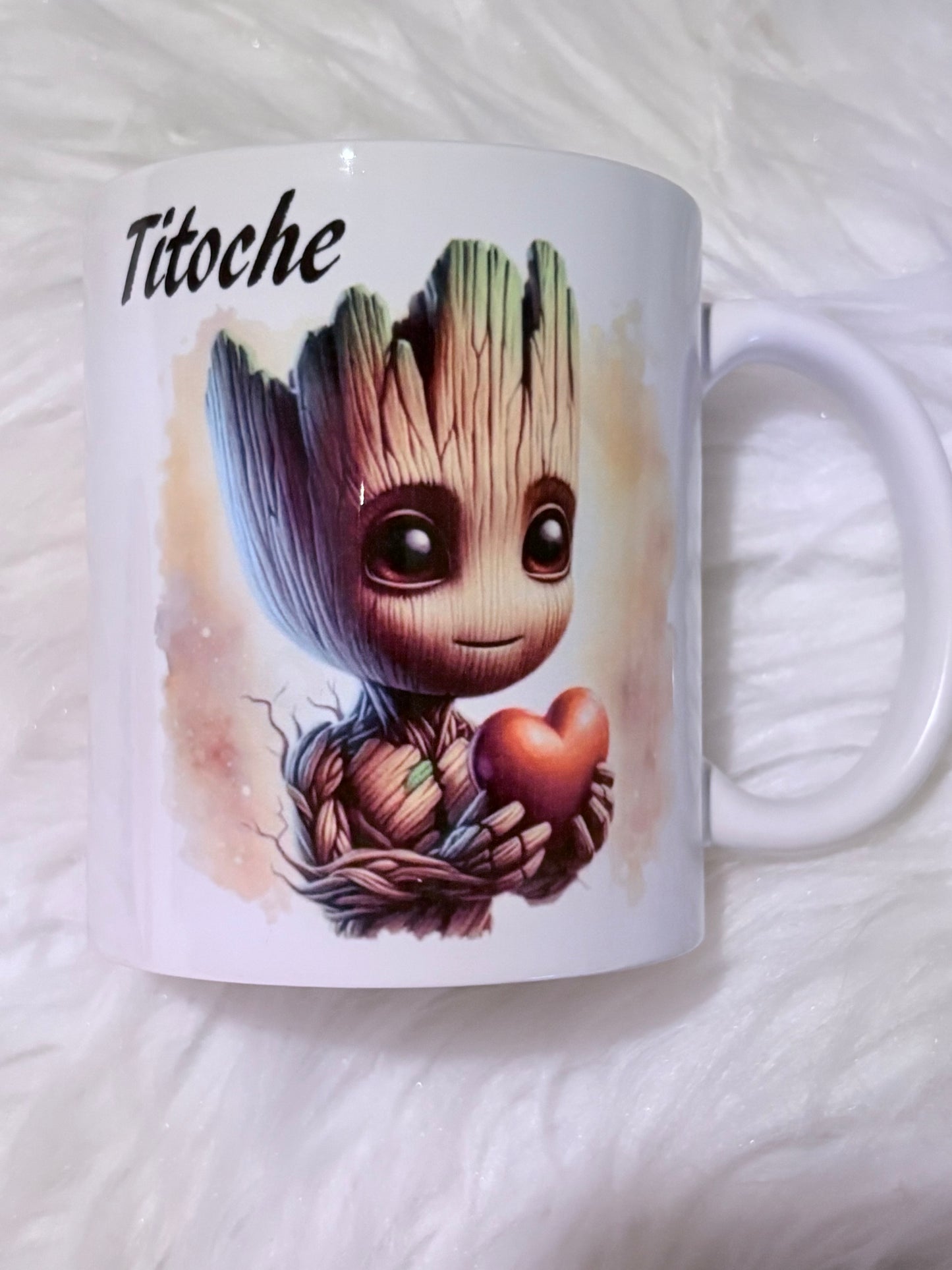 Mugs groot  love fait main personnalisée