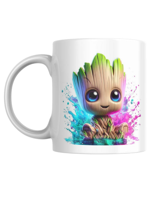 Mugs groot peinture rose bleu
