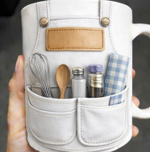 Mug Cuisinier / Cuisinière 3D Personnalisé avec Prénom